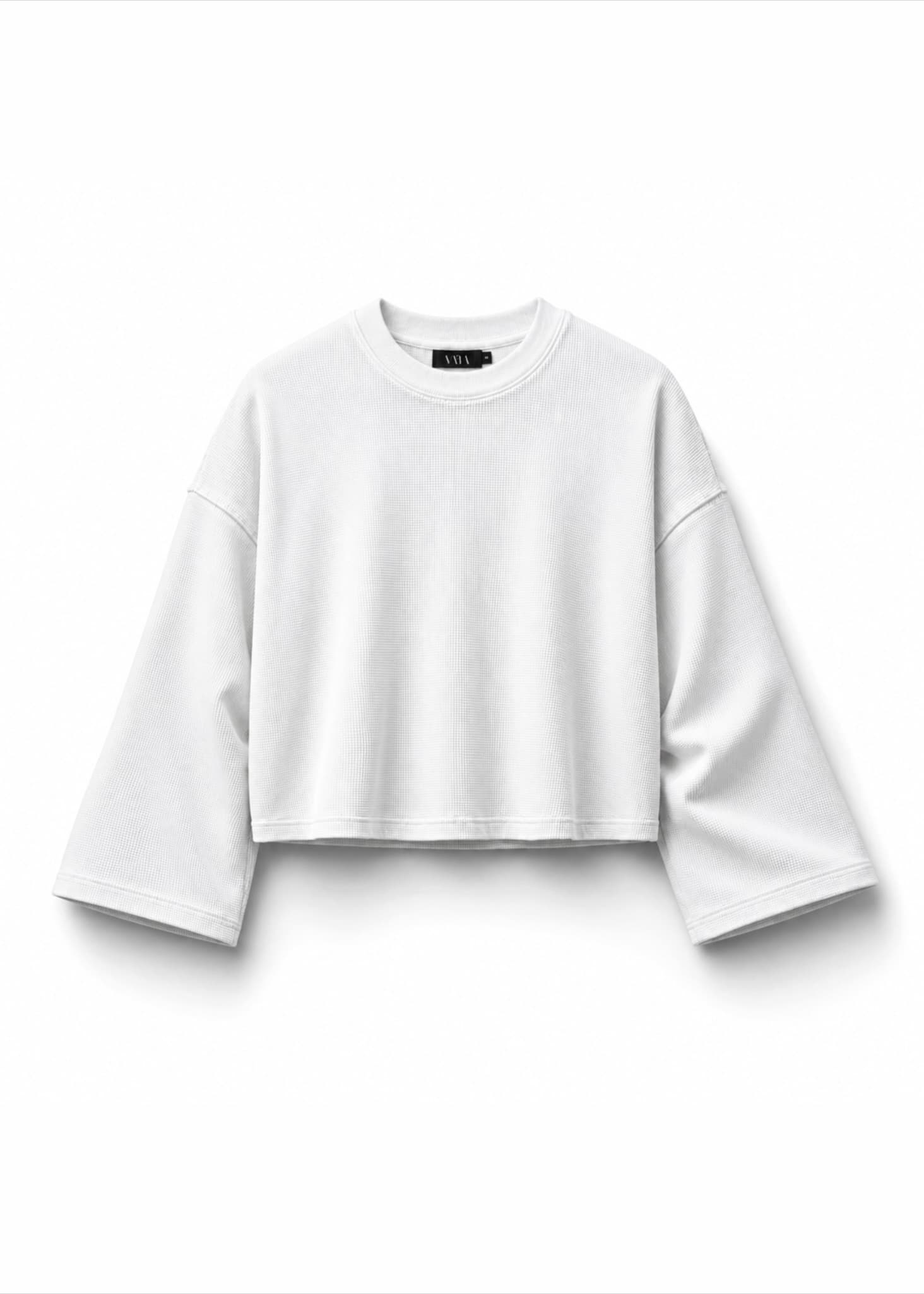 Uniform White.001 Cropped Waffle Tee